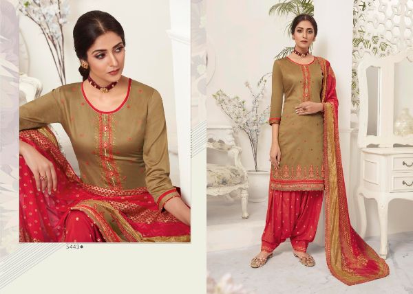 Kessi Fabric Presents Satrangi By Patiyala Jam Silk Fabric With Embroidery Work Salwar Suit Wholesale Rate In Surat