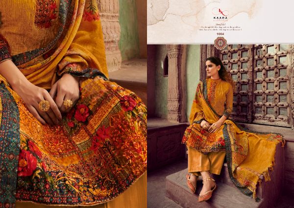 Kaara Suits Presents  Rangrez Pashmina Salwar Kameez Materials Wholesale Rate In Surat