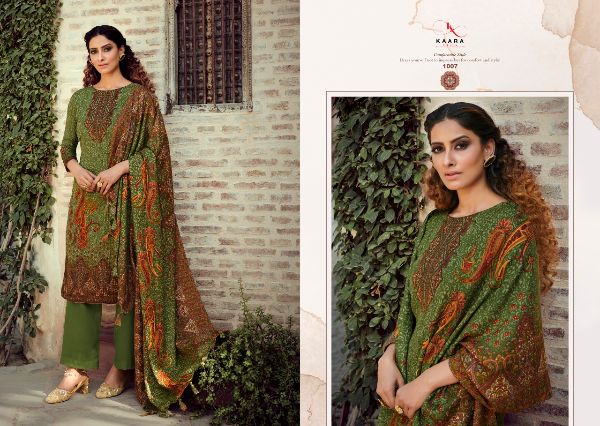 Kaara Suits Presents  Rangrez Pashmina Salwar Kameez Materials Wholesale Rate In Surat