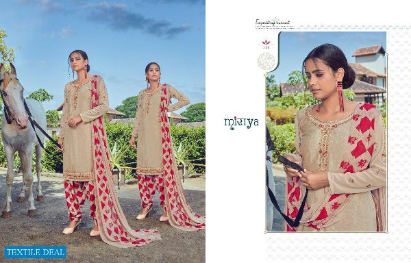 Aarav Trendz Presents Miraya Vol 18 Heavy French Crape With Embroidery Salwar Kameez Wholesale Rate In Surat