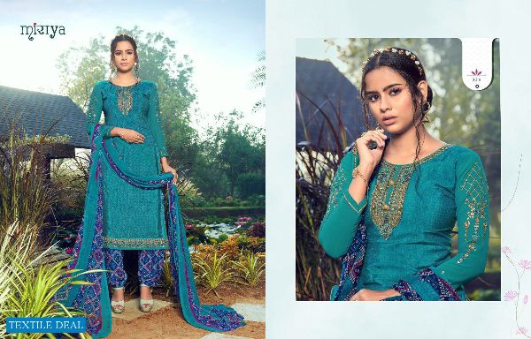 Aarav Trendz Presents Miraya Vol 18 Heavy French Crape With Embroidery Salwar Kameez Wholesale Rate In Surat