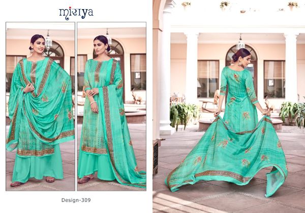Aarav Trendz Presents Miraya Vol 15 Jam Silk Satin Digital Work Salwar Suit Wholesale Rate In Surat