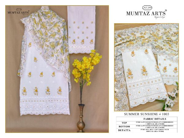 Mumtaz Arts Presnets Summer Sunshine Vol-1 Salwar Suit Wholesale Rate In Surat