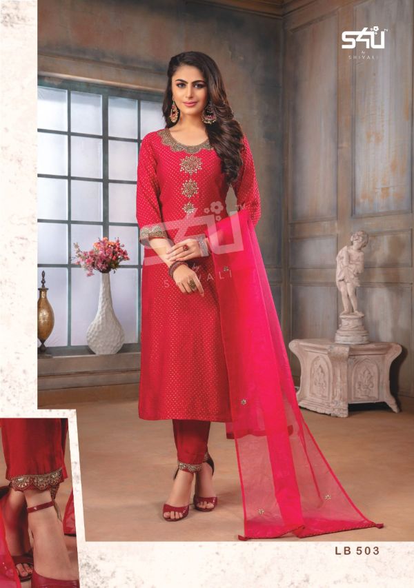 S4u Shivali Presnets La Bella Vol 5 Maslin Silk Fancy Designer Kurtis And Pant Wholesale Rate In Surat