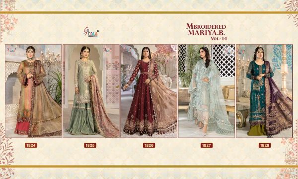 Shree Fabs Presents  Mbroidered Mariya B Vol 14  Wholesale Rate In Surat