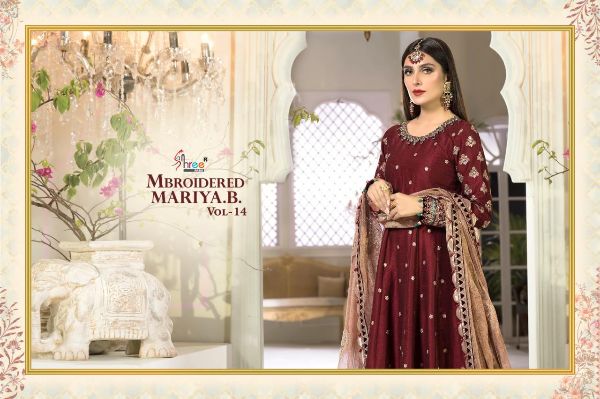 Shree Fabs Presents  Mbroidered Mariya B Vol 14  Wholesale Rate In Surat