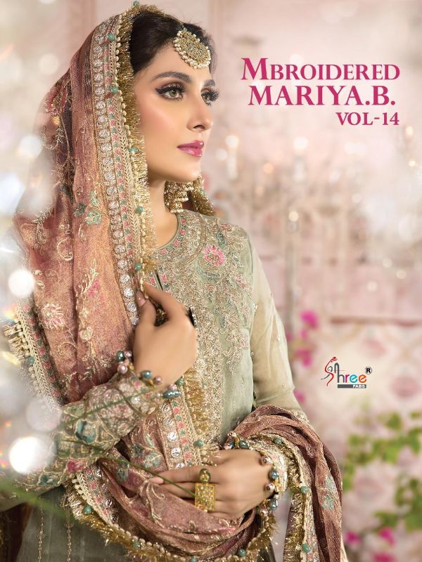 Shree Fabs Presents  Mbroidered Mariya B Vol 14  Wholesale Rate In Surat