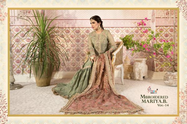 Shree Fabs Presents  Mbroidered Mariya B Vol 14  Wholesale Rate In Surat