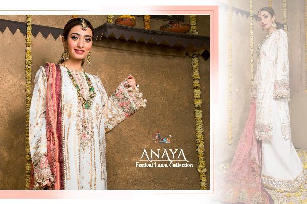 Shree Fabs Presnets Anaya Festival Lawn Collection Wholesale Rate In Surat