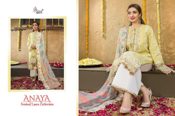 Shree Fabs Presnets Anaya Festival Lawn Collection Wholesale Rate In Surat
