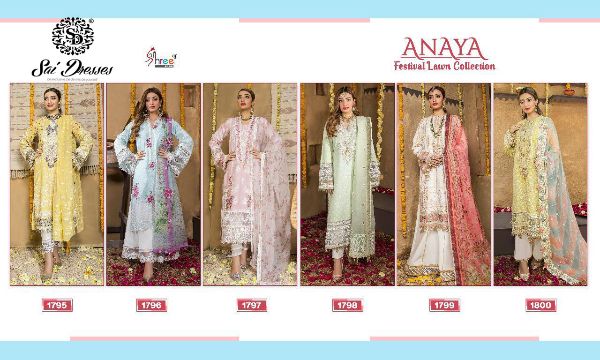 Shree Fabs Presnets Anaya Festival Lawn Collection Wholesale Rate In Surat