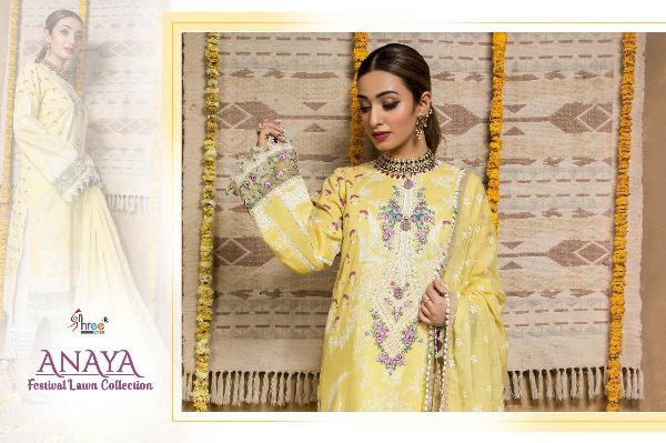 Shree Fabs Presnets Anaya Festival Lawn Collection Wholesale Rate In Surat