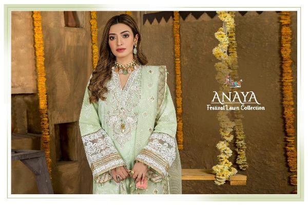Shree Fabs Presnets Anaya Festival Lawn Collection Wholesale Rate In Surat