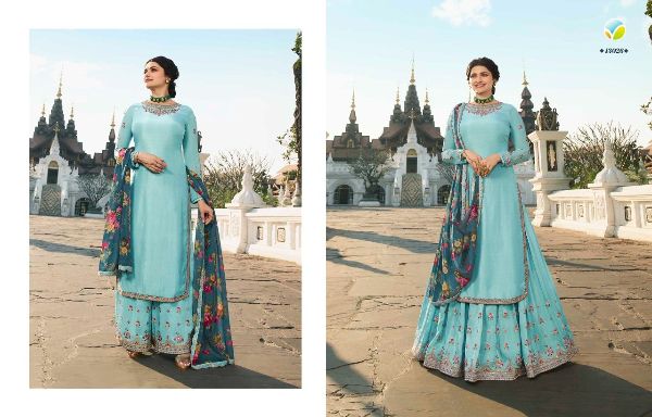 Vinay Fashion Presnets  Lifestyle Vol 3 Muslin Satin Embroidery Wedding Elegant Look Salwar Kameez Wholesale Rate In Surat