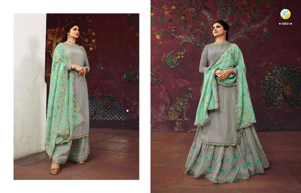 Vinay Fashion Presnets  Lifestyle Vol 3 Muslin Satin Embroidery Wedding Elegant Look Salwar Kameez Wholesale Rate In Surat