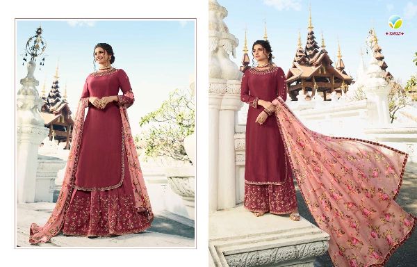 Vinay Fashion Presnets  Lifestyle Vol 3 Muslin Satin Embroidery Wedding Elegant Look Salwar Kameez Wholesale Rate In Surat