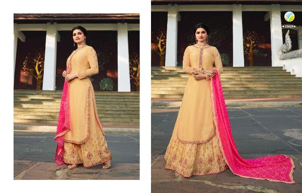 Vinay Fashion Presnets  Lifestyle Vol 3 Muslin Satin Embroidery Wedding Elegant Look Salwar Kameez Wholesale Rate In Surat