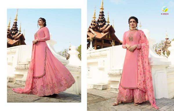 Vinay Fashion Presnets  Lifestyle Vol 3 Muslin Satin Embroidery Wedding Elegant Look Salwar Kameez Wholesale Rate In Surat