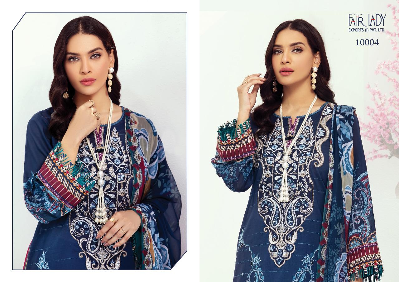 Fair Lady Presents Baroque Farasha Pure Jam Satin Digital Print Heavy Embroidery Pakistani Suits At Wholesale Rate In Surat