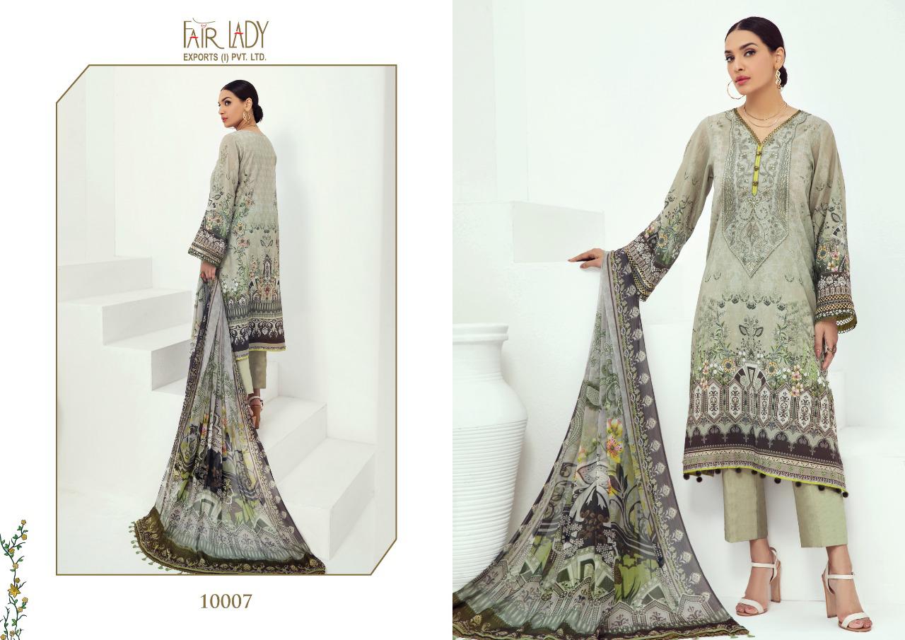 Fair Lady Presents Baroque Farasha Pure Jam Satin Digital Print Heavy Embroidery Pakistani Suits At Wholesale Rate In Surat