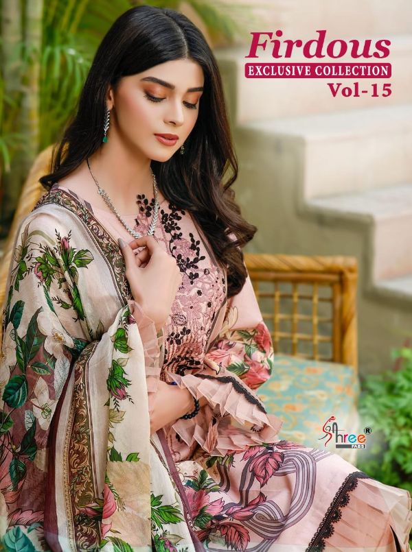 Shree Fabs Presents Firdous Exclusive Collection Vol-15 Pakistani Suit Wholesale Rate In Surat