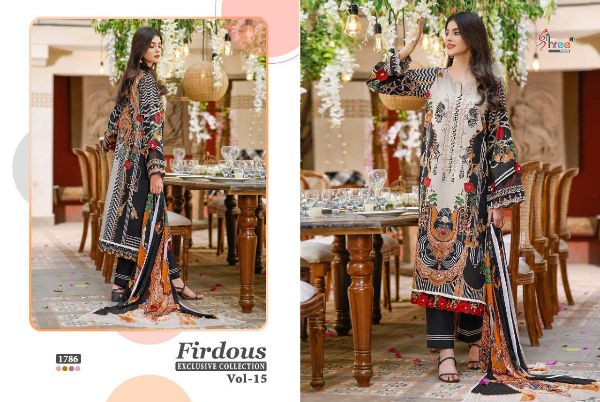 Shree Fabs Presents Firdous Exclusive Collection Vol-15 Pakistani Suit Wholesale Rate In Surat
