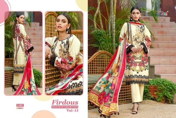 Shree Fabs Presents Firdous Exclusive Collection Vol-15 Pakistani Suit Wholesale Rate In Surat