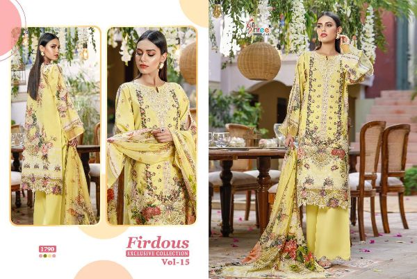 Shree Fabs Presents Firdous Exclusive Collection Vol-15 Pakistani Suit Wholesale Rate In Surat