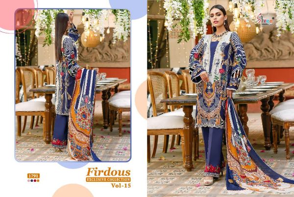 Shree Fabs Presents Firdous Exclusive Collection Vol-15 Pakistani Suit Wholesale Rate In Surat