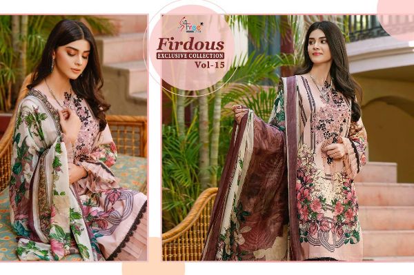Shree Fabs Presents Firdous Exclusive Collection Vol-15 Pakistani Suit Wholesale Rate In Surat