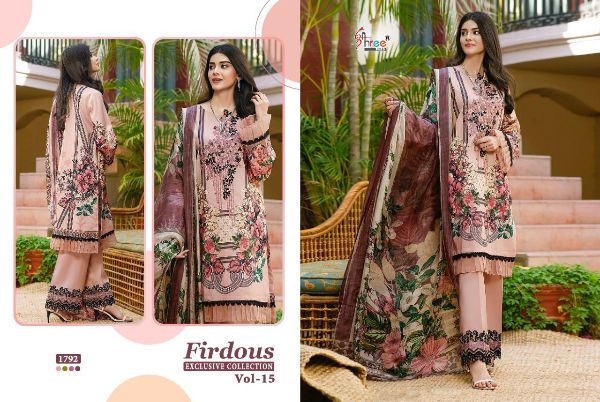 Shree Fabs Presents Firdous Exclusive Collection Vol-15 Pakistani Suit Wholesale Rate In Surat
