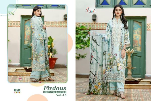 Shree Fabs Presents Firdous Exclusive Collection Vol-15 Pakistani Suit Wholesale Rate In Surat