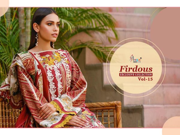 Shree Fabs Presents Firdous Exclusive Collection Vol-15 Pakistani Suit Wholesale Rate In Surat