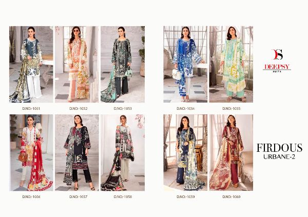 Deepsy Suits Presents Firdous Urban Vol-2  Pakistani Suit Wholesale Rate In Surat