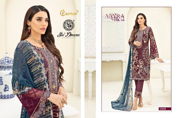 Cosmos Presents  Aayra Vol 16  Salwar Suit Wholesale Rate In Surat