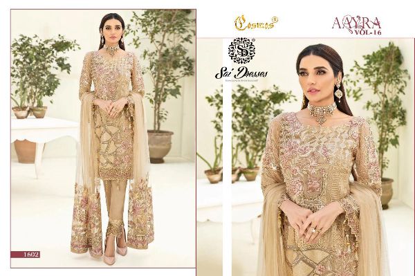 Cosmos Presents  Aayra Vol 16  Salwar Suit Wholesale Rate In Surat