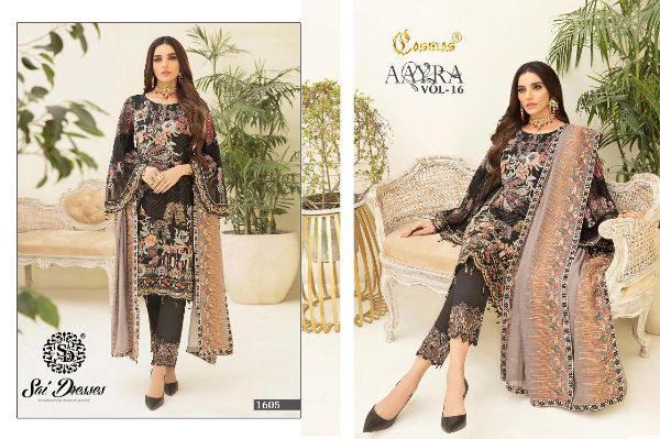 Cosmos Presents  Aayra Vol 16  Salwar Suit Wholesale Rate In Surat