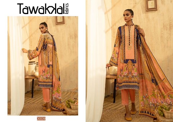 Tawakkal Presents  Opulence Luxury Cotton Vol 3 Pure Cotton Karachi Dress Material