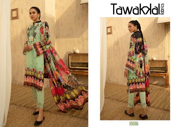 Tawakkal Presents  Opulence Luxury Cotton Vol 3 Pure Cotton Karachi Dress Material