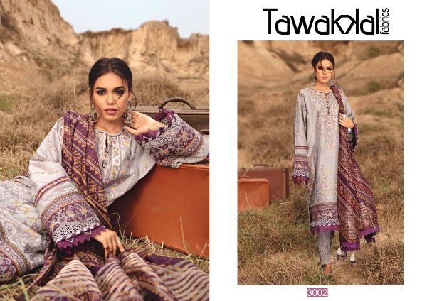 Tawakkal Presents  Opulence Luxury Cotton Vol 3 Pure Cotton Karachi Dress Material