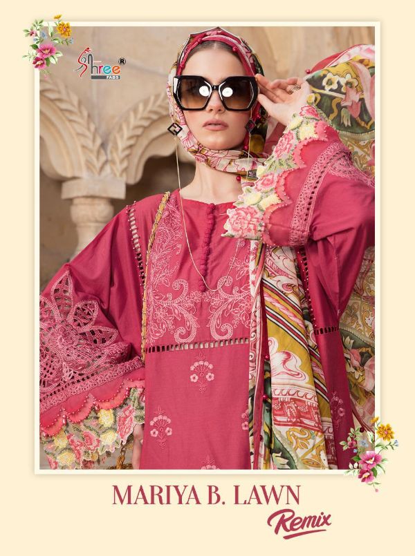 Shree Fabs Presnets Mariya B Lawn Remix Wholesale Rate In Surat