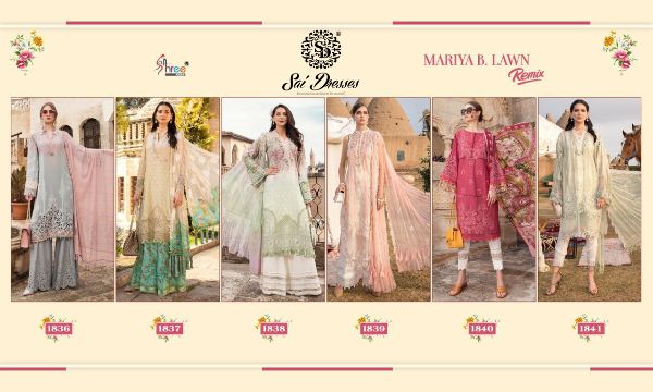 Shree Fabs Presnets Mariya B Lawn Remix Wholesale Rate In Surat