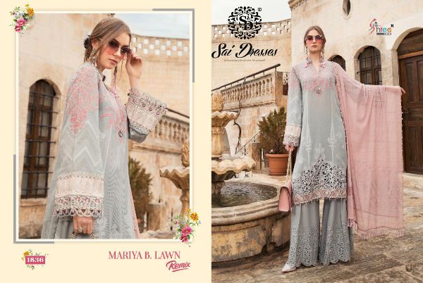 Shree Fabs Presnets Mariya B Lawn Remix Wholesale Rate In Surat
