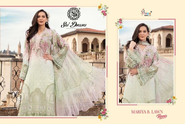 Shree Fabs Presnets Mariya B Lawn Remix Wholesale Rate In Surat