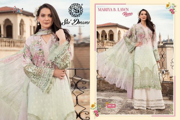Shree Fabs Presnets Mariya B Lawn Remix Wholesale Rate In Surat