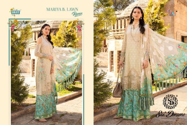 Shree Fabs Presnets Mariya B Lawn Remix Wholesale Rate In Surat