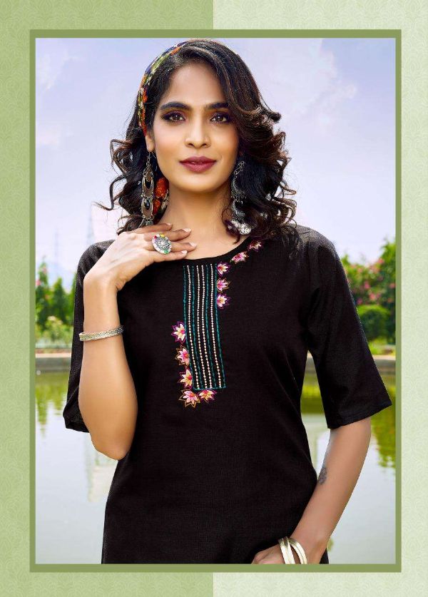 Riya Designer Presents Angel  Cotton Slub Formal Wear Kurtis Wholesale Rate In Surat