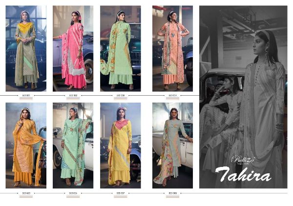Belliza Presents Tahira Cotton Digital Printed Dress Materials With 3 Mtr Bottom Wholesale Rate In Surat
