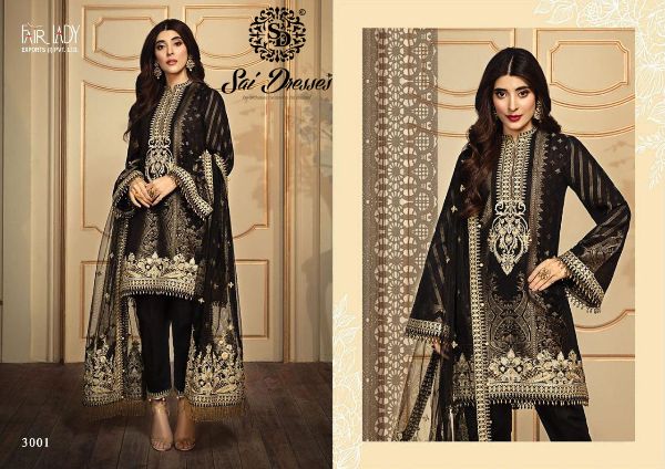 Fair Lady Presnets Noor Jam Satin Festive Look Salwar Suit With Chiffon Dupatta Catalog Wholesale Rate In Surat