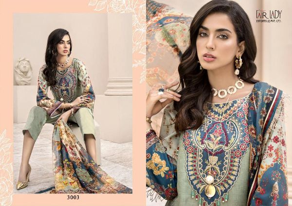 Fair Lady Presnets Noor Jam Satin Festive Look Salwar Suit With Chiffon Dupatta Catalog Wholesale Rate In Surat